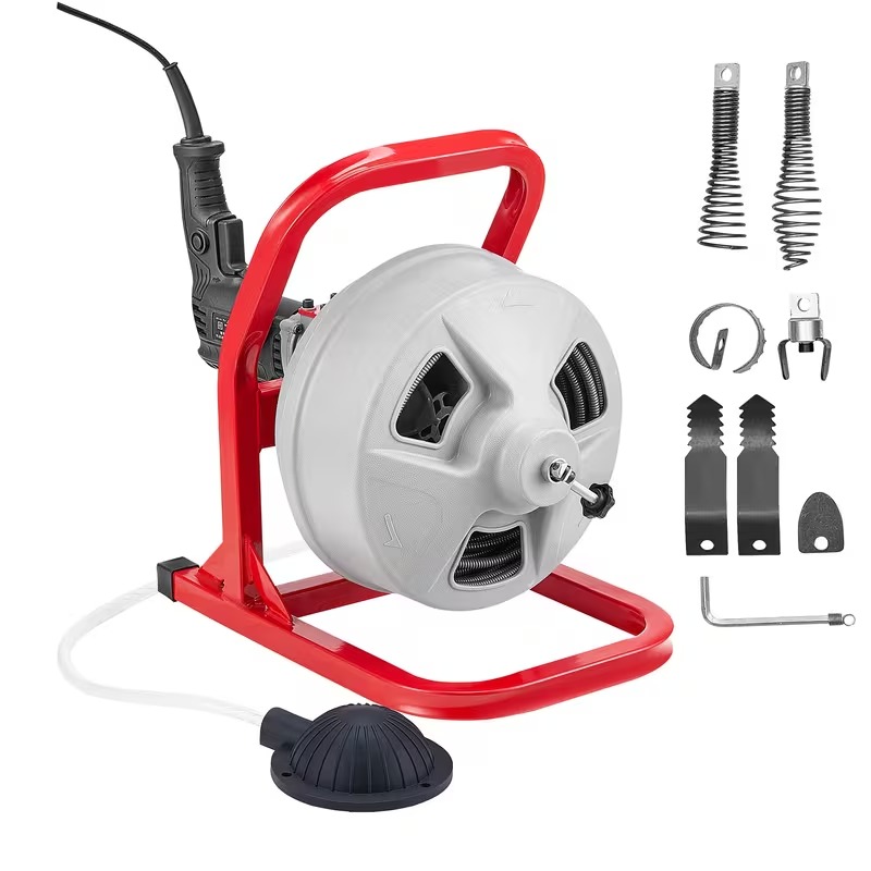 Electric Drain Cleaner Machine with Sewer Snake Cable