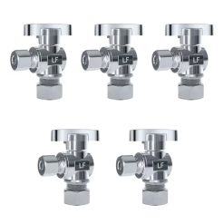 5-Pack Quarter Turn Angle Stop Valves